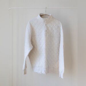 Quilted Old Navy Men's Cream Quilted Sweater